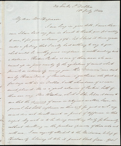 Letter from James Haughton, 34 Eccles St., Dublin, [Ireland], to Maria Weston Chapman, 18th July 1844