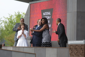 President Barack Obama and First Lady Michelle Obama Attend the Dedication of the Smithsonian's National Museum of African American History and Culture