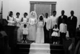 The wedding party of Freddie and Susie Sanders Hubbard.