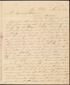 Thumbnail for Letter from William P. Griffin, Porto Plata, [Santa Domingo (Dominican Republic)], to Maria Weston Chapman, Nov. 28, 1842