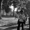 Students participating in a candlelight march to Denny Chimes at the University of Alabama in Tuscaloosa, to protest the recent killings of students at Kent State and Jackson State.