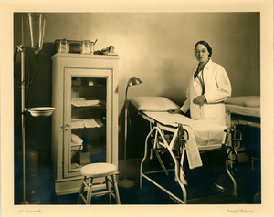 Virginia M. Alexander in exam room