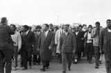 Civil rights marchers on the south side of the Edmund Pettus Bridge in Selma, Alabama, on Turnaround Tuesday.