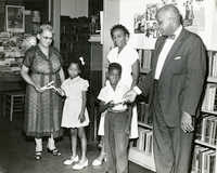 Summer reading closing exercises, Dart Hall Branch Library, 1955 (2)