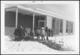 Playing in the Snow at Harrison Elementary School