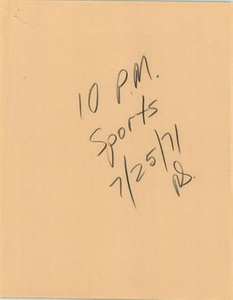 News Script: Sports