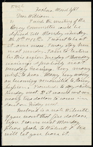 Letter from Henry Clarke Wright, Foxboro, to William Lloyd Garrison, March 4, [18]61