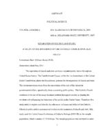 Separation of church and state: a study of the influence of the catholic church on public policy, 2010