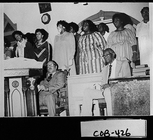 Photograph of church service, Marietta, Cobb County, Georgia, 1978 Jan. 1