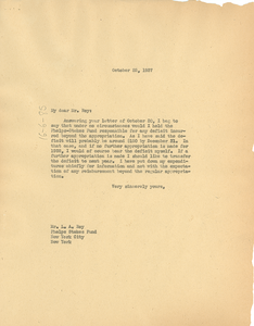 Letter from W. E. B. Du Bois to Phelps-Stokes Fund