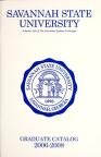 Savannah State University Graduate Catalog 2006-2008