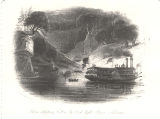 "Slaves Shipping Cotton by Torch Light - River Alabama."