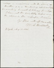 Letter to] My Dear Bro. [manuscript