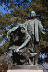 Statue of Booker T. Washington "Lifting the Veil of Ignorance," by Charles Keck located at Tuskegee University in Tuskegee, Alabama