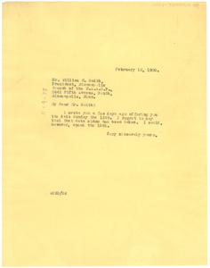 Letter from W. E. B. Du Bois to the N.A.A.C.P. Minneapolis Branch