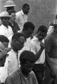 Andrew Young, Martin Luther King, Jr., Stokely Carmichael, and others, participating in the "March Against Fear" through Mississippi, begun by James Meredith.