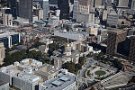 Aerial photograph of downtown Atlanta, Georgia, taken in October 2017