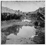 [Petersburg, Va. Water-filled ditch on west side of Fort Sedgwick]