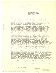 Letter from Shirley Graham to W. E. B. Du Bois