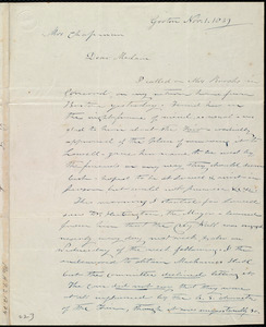 Thumbnail for Letter from Amos Farnsworth, Groton, [Mass.], to Maria Weston Chapman, Nov. 1, 1839