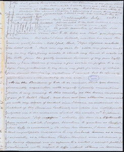 Letter from Anna Paul, Northampton, [Mass.], to William Lloyd Garrison, July 1850