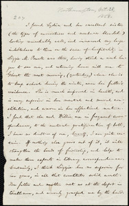 Letter from William Lloyd Garrison, [Northampton, Mass.], to Helen Eliza Garrison, [Oct. 28, 1858]