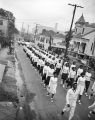 Students marching in an African American Mardi Gras parade in Mobile, Alabama.