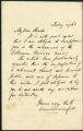 Dion Boucicault letter, 1861 November