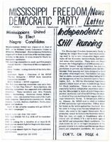 Mississippi Freedom Democratic Party newsletter (No. 1)