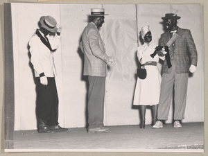 Photograph of a minstrel show, Clarkesville, Habersham County, Georgia, 1953