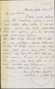 Letter: to Callie [King, 1855] Oct. 11