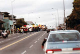 Bakke Decision Protest depicting people marching and holding protest signs in Seattle, Washington, 1977