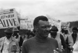 C. T. Vivian during the 20th anniversary commemoration of the Selma to Montgomery March, probably in rural Dallas or Lowndes County, Alabama.