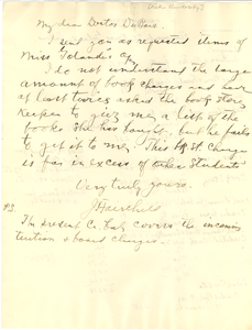 Letter from Fisk University to W. E. B. Du Bois