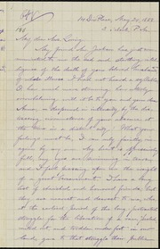 Copy of letter to] My dear Mrs. Loring [manuscript