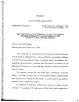 The perceived effectiveness of the advisement process in selected high schools in the Atlanta public school system, 1991