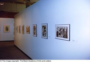 Thumbnail for Photograph of an African gallery wall, featuring seven art works