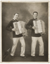 The Jazz Twins, John Molster and Art Andreason, playing accordians.