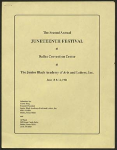 Program: The Second Annual Juneteenth Festival