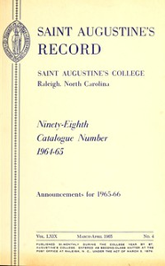 Saint Augustine's Record [1965-1966]