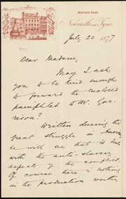 Thumbnail for Letter to] Dear Madam [manuscript