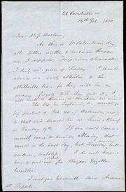 Letter to] Dear Miss Weston [manuscript