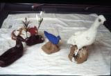 Clay sculptures by James "Son" Thomas circa 1971.(Box 7)