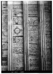 12.   October 1961 DETAIL OF PAINTED DECORATION (Under Side of Choir Loft) - San Jose de Gracia Church, Trampas, Taos County, NM