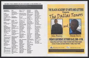 Program: The Dallas Tenors