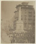 6th Massachusetts bivouacked in Monument Sq., Baltimore