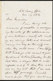 Letter to] Dear Garrison [manuscript