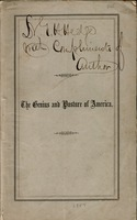 The genius and posture of America : an oration delivered before the citizens of Boston, July 4, 1857