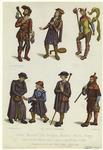 Geolier ; Ménestrel ; Fou ; Bourgeois ; Mendiant ; Pèlerin ; Berger