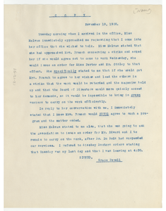 Memorandum from Grace Powell to N.A.A.C.P.